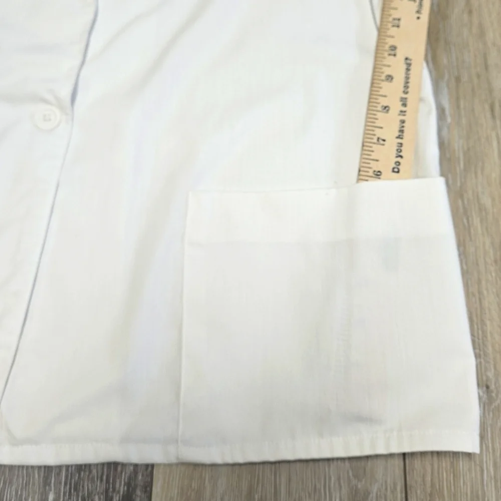 Belton Vintage White Lightweight Cotton Blazer Women's Onesize Large XL Classic - Picture 5 of 6